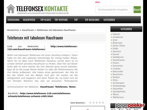 Die scharfe Telefonsex Hausfrau